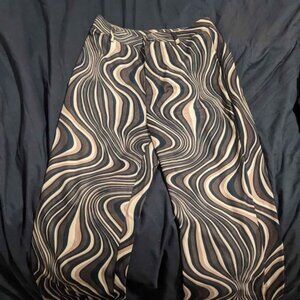 Fun brown flowy pants
